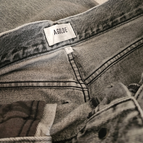 Agolde FOLD WAISTBAND HIGH RISE TAPERED JEAN 27 - Picture 6 of 12